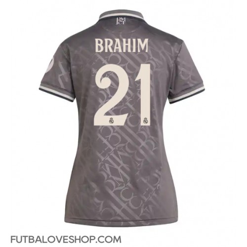 Dres Real Madrid Brahim Diaz #21 Tretina pre Ženy 2024-25 Krátky Rukáv